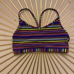 Lululemon striped sports bra